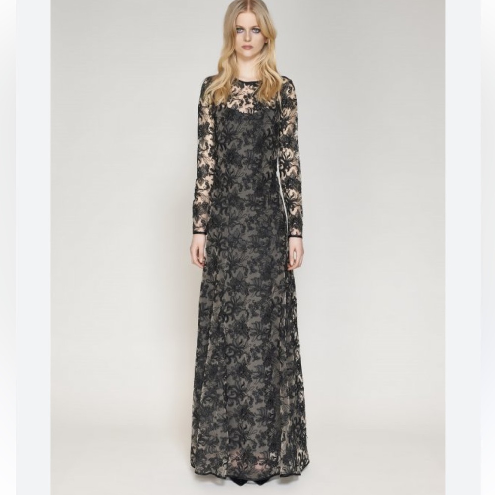 NWT Space Style Concept Floral Lace Mermaid Gown Size EU 44